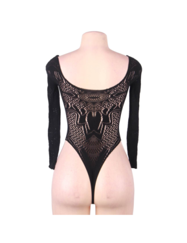 QUEEN LINGERIE LONG SLEEVE TEDDY S-L