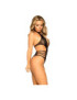 LEG AVENUE BODY DE ENCAJES TALLA UNICA - NEGRO