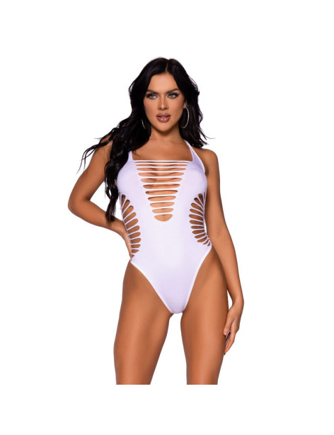 LEG AVENUE BODY TANGA RACERBACK TALLA UNICA - BLANCO