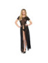 LEG AVENUE VESTIDO LARGO TRANSPARENTE CON ABERTURA FRONTAL TALLA M/L