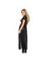 LEG AVENUE VESTIDO LARGO TRANSPARENTE CON ABERTURA FRONTAL TALLA M/L