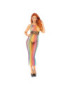 LEG AVENUE VESTIDO CUERPO DE RED TALLA UNICA - MULTICOLOR