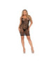 LEG AVENUE MINI VESTIDO DE GANCHILLO NEGRO