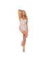 LEG AVENUE MINIVESTIDO DE MULTI RED CON CUELLO HALTER BLANCO