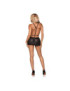 LEG AVENUE KINK MINI VESTIDO COPA ABIERTA EFECTO MOJADO TALLA UNICA