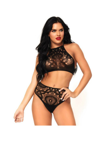 LEG AVENUE SET 2 PIEZAS TOP Y PANTIES M/L