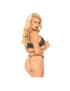 LEG AVENUE SET 2 PIEZAS CON TANGA DOBLE TIRANTA S/M