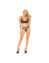 LEG AVENUE SET 2 PIEZAS CON TANGA DOBLE TIRANTA S/M