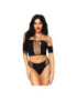 LEG AVENUE SET 2 PIEZAS TOP Y TANGA TALLA UNICA