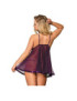 SUBBLIME BABYDOLL CON LACITO Y BRILLANTES LILA S/M