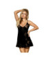 SUBBLIME BABYDOLL NEGRO MOTIVOS FLORALES S/M