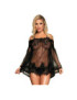 SUBBLIME BABYDOLL MANGA DE CAMPANA NEGRO S/M