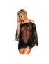 SUBBLIME BABYDOLL MANGA DE CAMPANA NEGRO S/M