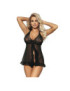 SUBBLIME BABYDOLL ABIERTO NEGRO S/M