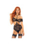 LEG AVENUE SET DOS PIEZAS TOP Y TEDDY S/M