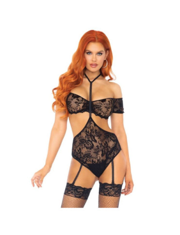 LEG AVENUE SET DOS PIEZAS TOP Y TEDDY S/M