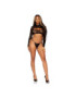 LEG AVENUE LACE CROP TOP AND G-STRING ONE SIZE