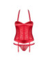 OBSESSIVE - FLAMERIA CORSET Y TANGA LIMITED COLOUR EDITION S/M