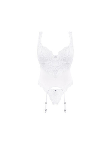 OBSESSIVE - AMOR BLANCO CORSET Y TANGA S/M