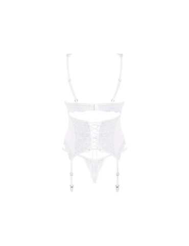 OBSESSIVE - AMOR BLANCO CORSET Y TANGA S/M