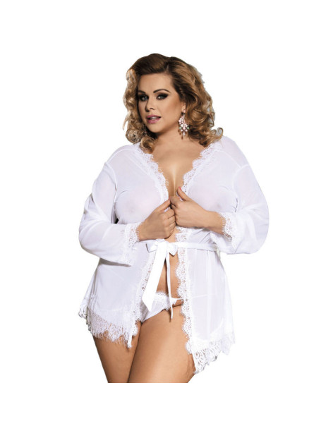 SUBBLIME QUEEN PLUS BABYDOLL MANGA LARGA BLANCO