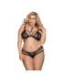 SUBBLIME QUEEN PLUS SET SUJETADOR Y TANGA DE TIRANTAS