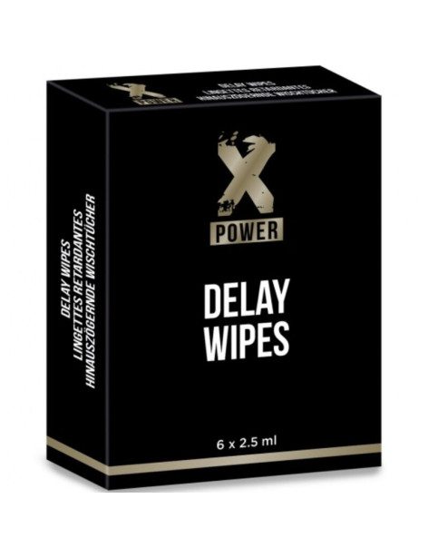 XPOWER DELAY WIPES TOALLITAS RETARDANTES 6 UNIDADES