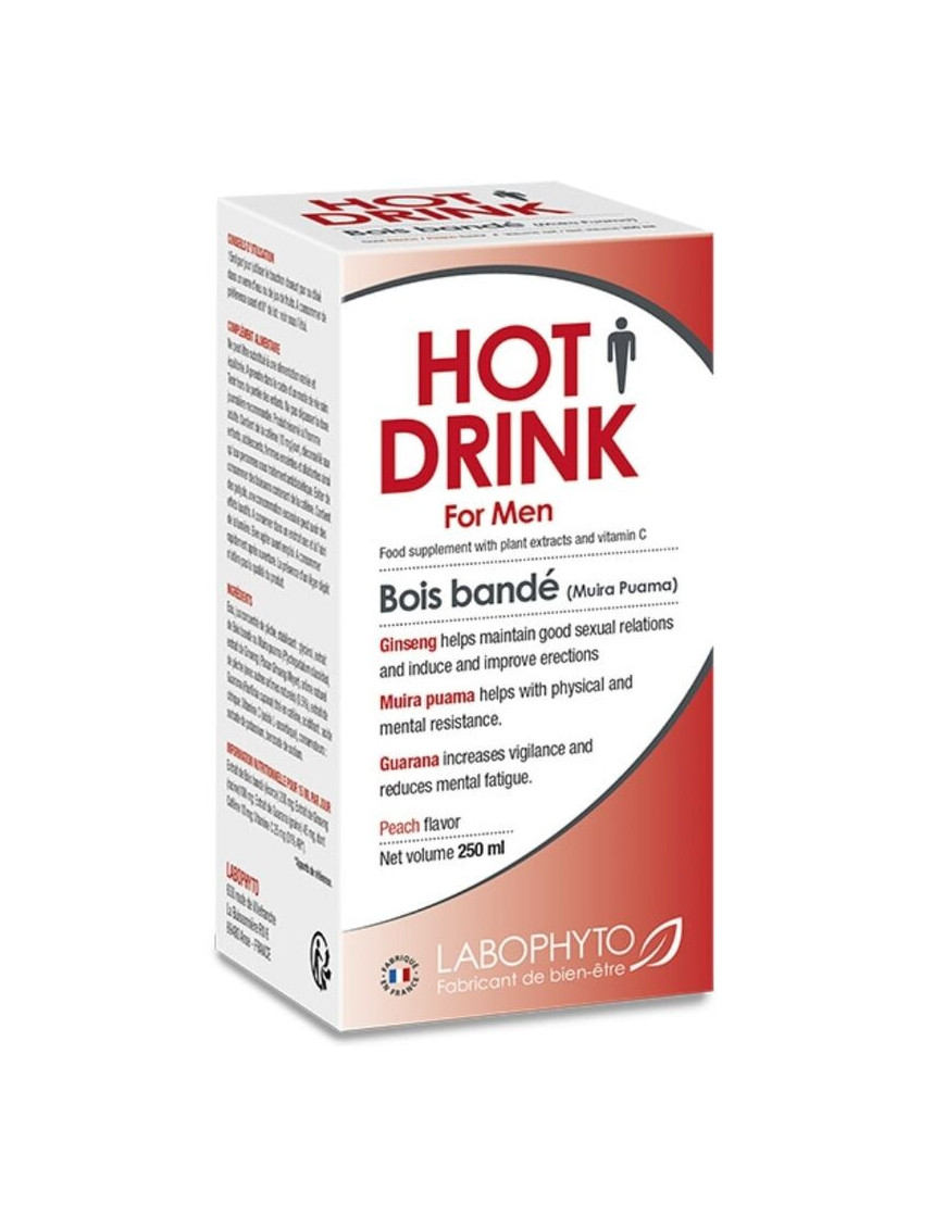 HOT DRINK FOR MEN COMPLEMENTO ALIMENTICIO ENERGIA SEXUAL 250 ML