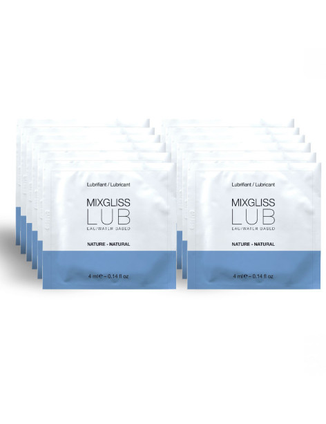 MIXGLISS LUBRICANTE BASE DE AGUA NATURAL 12 MONODOSIS 4ML