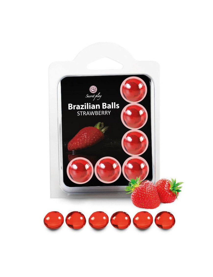 SECRETPLAY SET 6 BRAZILIAN BALLS FRESA