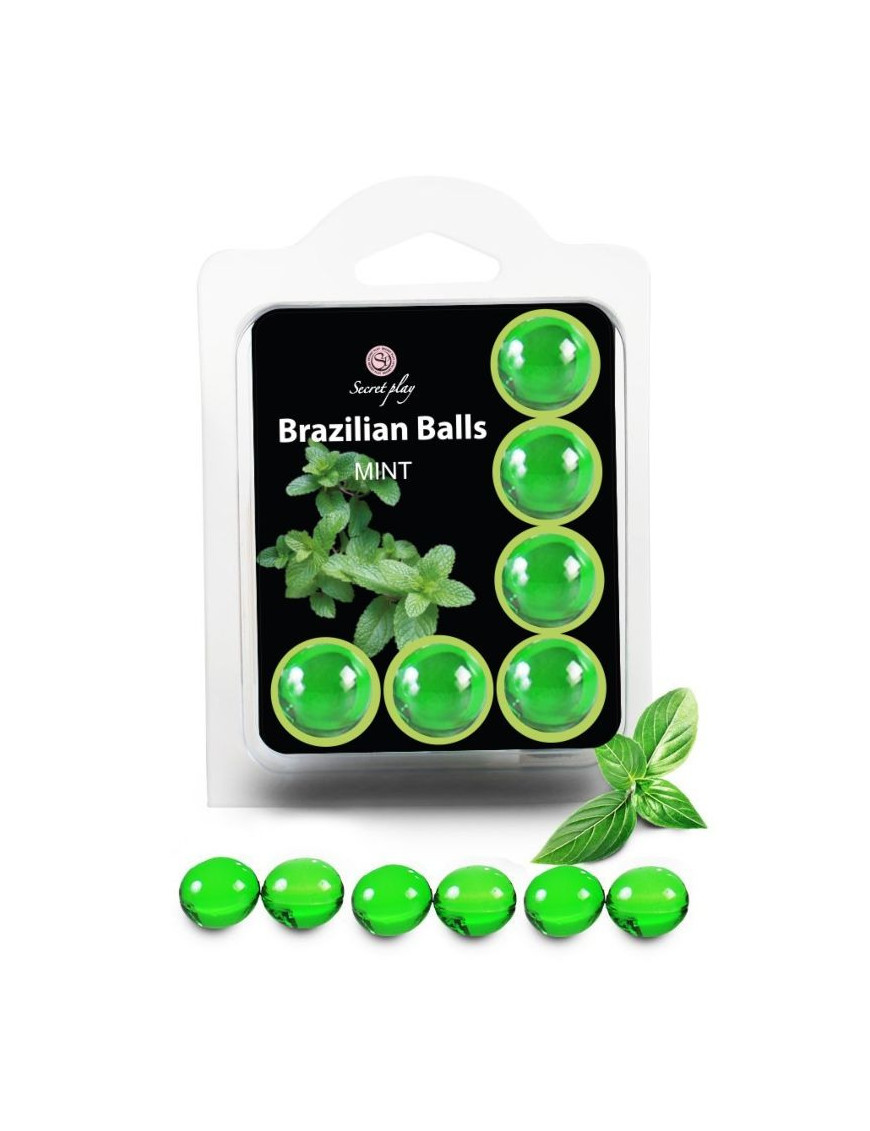 SECRETPLAY SET 6 BRAZILIANS BALLS MENTA