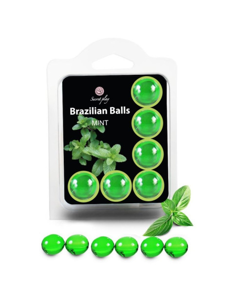 SECRETPLAY SET 6 BRAZILIANS BALLS MENTA