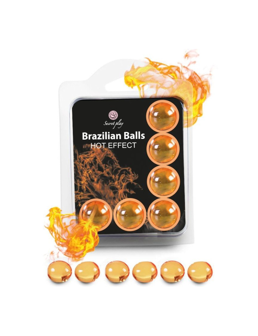 SECRETPLAY SET 6 BRAZILIAN BALLS EFECTO CALOR