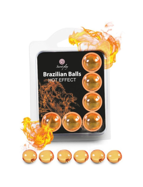 SECRETPLAY SET 6 BRAZILIAN BALLS EFECTO CALOR