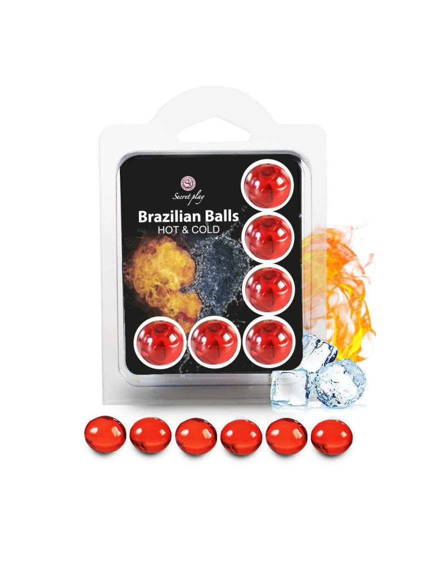 SECRETPLAY SET 6 BRAZILIAN BALLS EFECTO FRIO Y CALOR