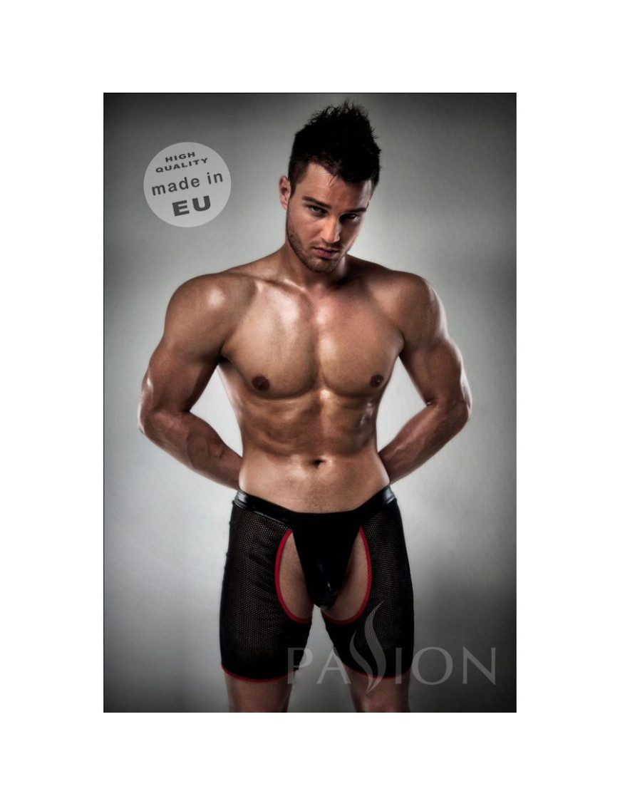 BOXER / TANGA 012 EROTIC NEGRO EN RED BY PASSION S/M