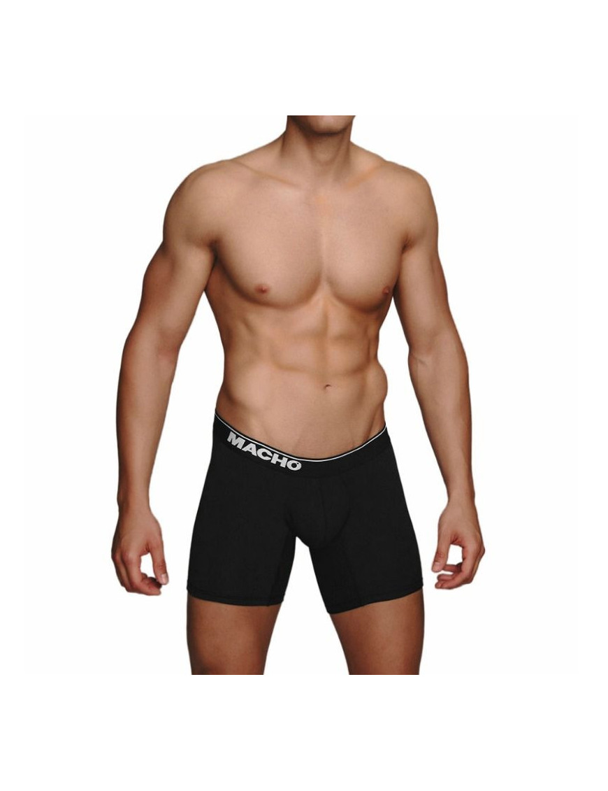 MACHO MC087 BOXER LARGO NEGRO TALLA S