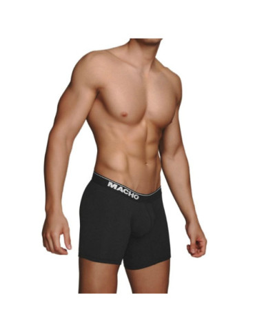 MACHO MC087 BOXER LARGO NEGRO TALLA S