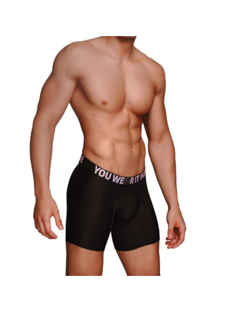 MACHO MS077 BOXER DEPORTIVO LARGO NEGRO TALLA S