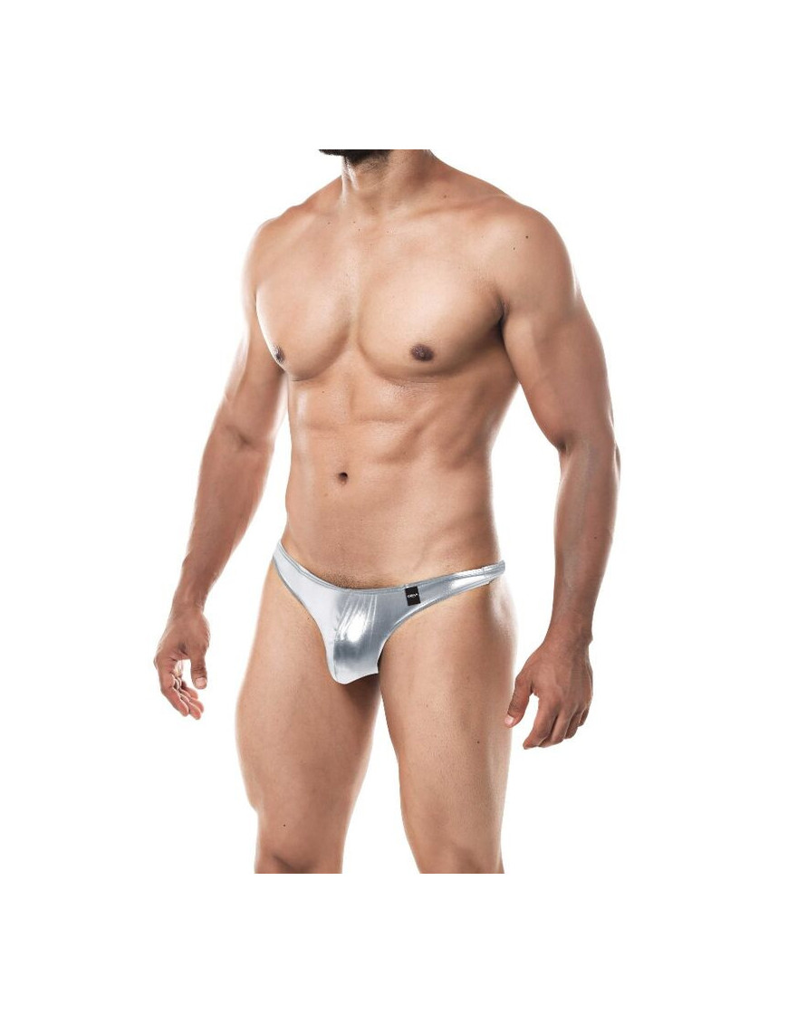 CUT4MEN - TANGA C4M03 PROVOCATIVE PLATEADO S