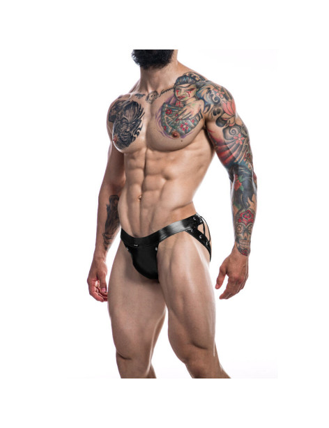 CUT4MEN - JOCKSTRAP DESIRE CUERO NEGRO L