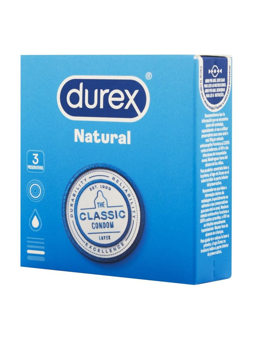 DUREX NATURAL CLASCIC 3 UNIDADES