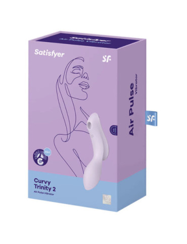 SATISFYER CURVY TRINITY 2 ESTIMULADOR Y VIBRADOR - MORADO