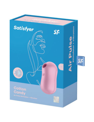 SATISFYER COTTON CANDY ESTIMULADOR Y VIBRADOR - LILA