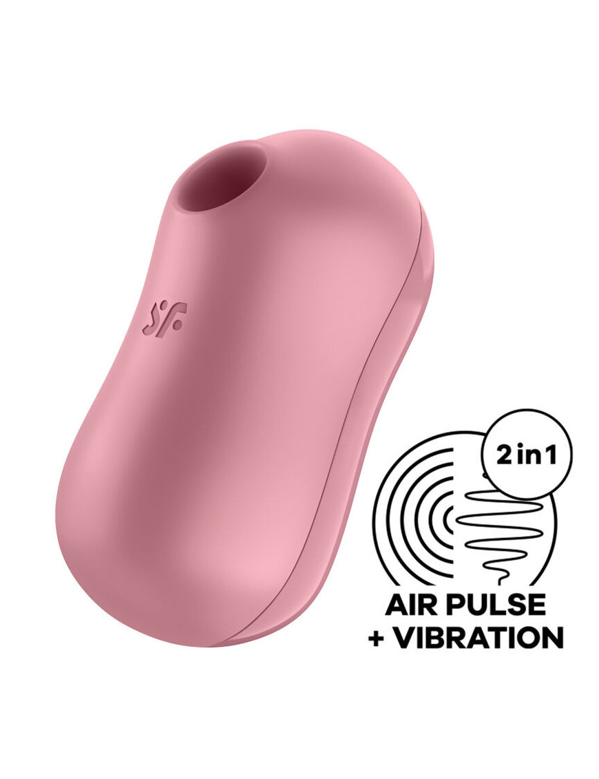 SATISFYER COTTON CANDY ESTIMULADOR Y VIBRADOR - ROSA