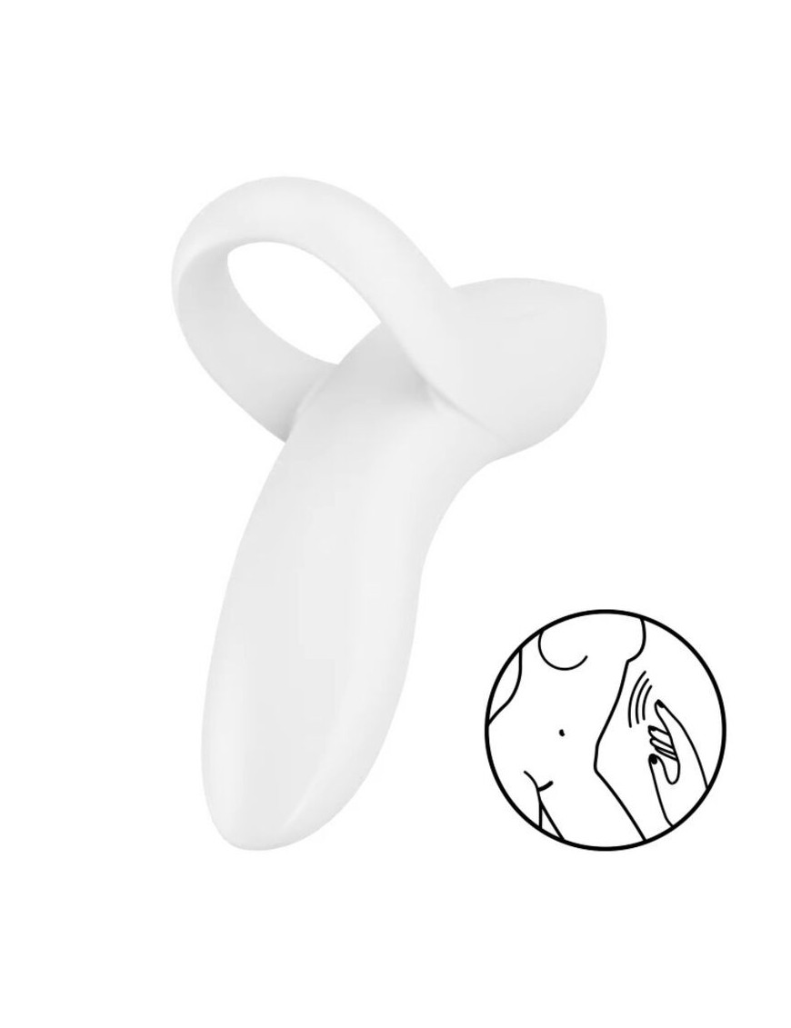 SATISFYER BOLD LOVER DEDAL VIBRADOR - BLANCO