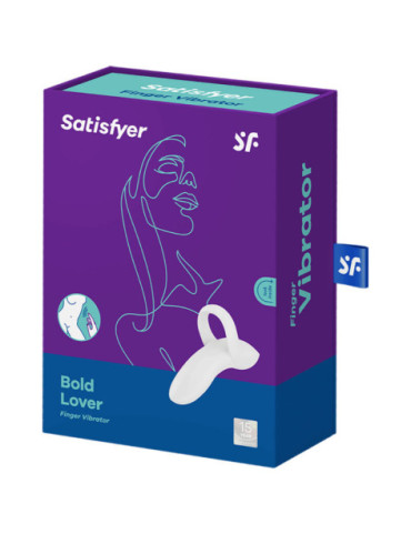 SATISFYER BOLD LOVER DEDAL VIBRADOR - BLANCO