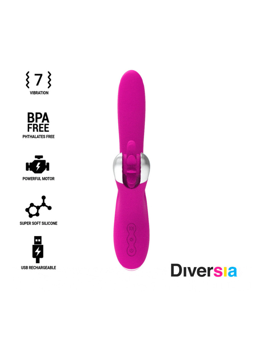 DIVERSIA BUNNY VIBRATING 24 CM