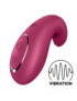 SATISFYER DIPPING DELIGHT VIBRADOR LAY-ON - ROJO