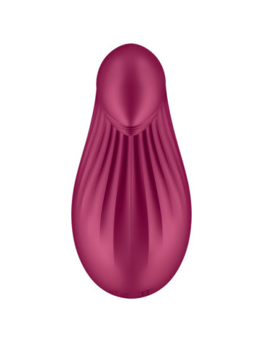 SATISFYER DIPPING DELIGHT VIBRADOR LAY-ON - ROJO